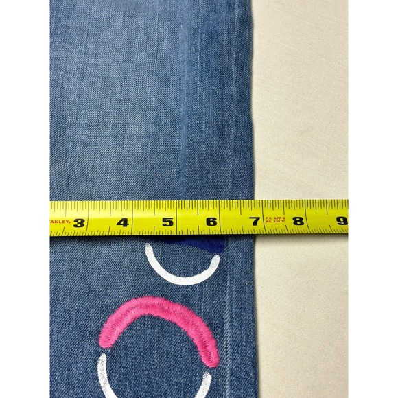 Polo Ralph Lauren The Slim Boyfriend Jeans Blue Embroidered Logo Women W28X26 - Picture 14 of 15